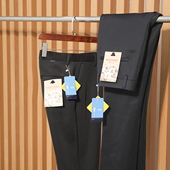 男高端商务休闲裤 柜599 加绒加厚 冬季 高级质感 绵羊毛混纺