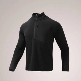 秋冬男士 3D立裁 户外半拉链立领抓绒衣 复合方格暖绒 线下1298