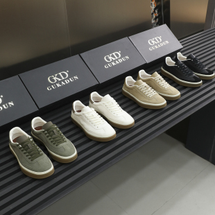 轻奢真皮德训老钱风复古板鞋 高定版 意产头层牛皮 男士 休闲鞋