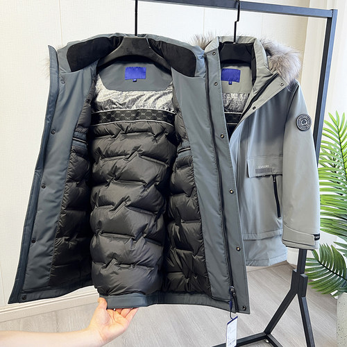 抗极寒！门店2000+！90鹅绒+局部热反射！冬季男士连帽保暖羽绒服