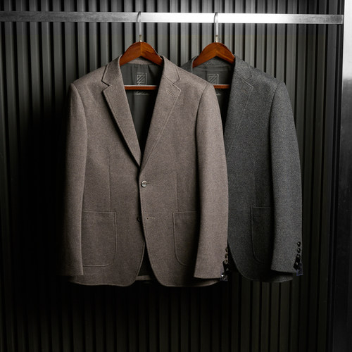 高端奢品！柜6000+！進囗绵羊毛！男士高端商务羊毛呢西服西装