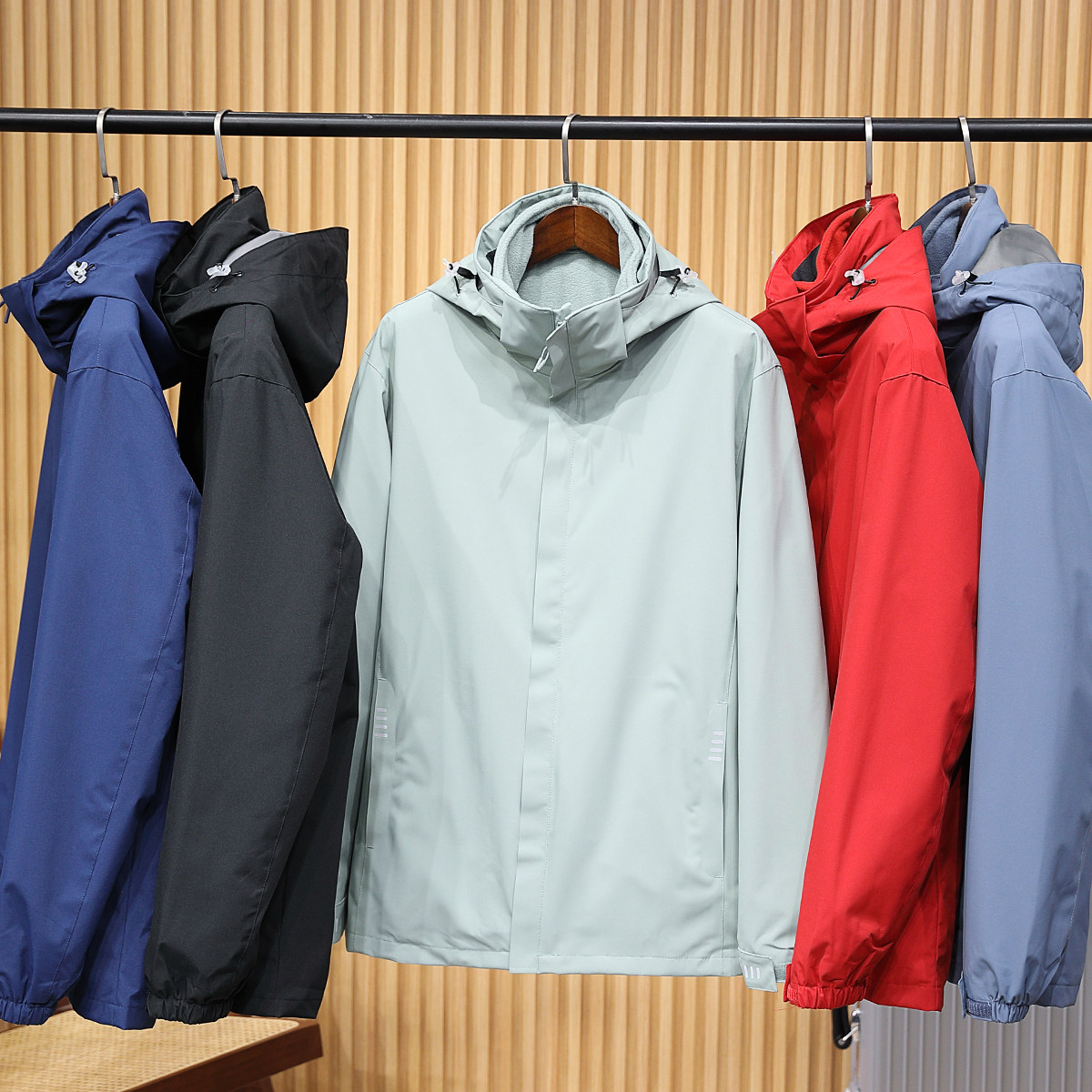 户外防风防水！可脱卸摇粒绒内胆！新款男士连帽三合一冲锋衣夹克,男装,夹克,淘宝优惠券,粉丝福利购,淘宝优惠卷