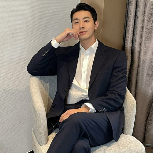 意式高奢！过万级！Super120支羊毛混纺！男商务休闲黑色西服西装