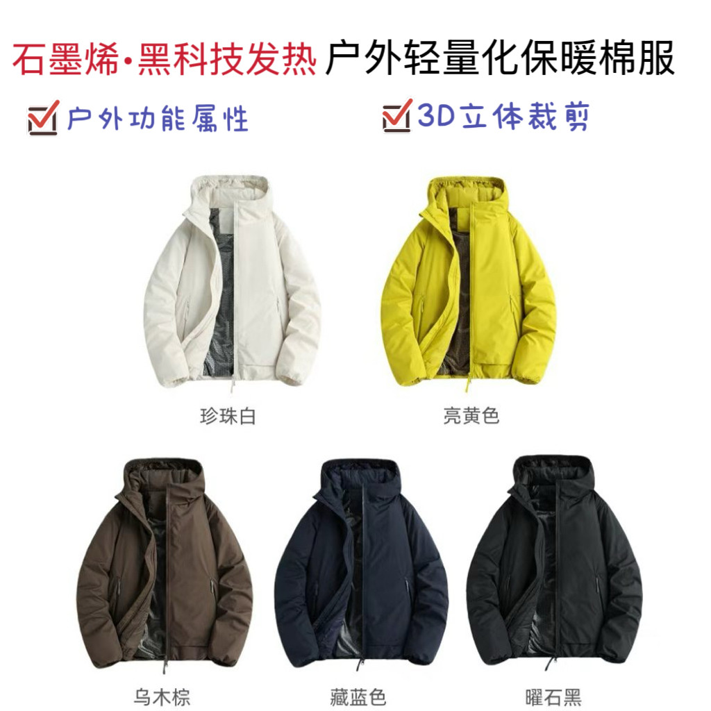 无惧寒冬 石墨烯发热+中空保暖纤维 冬季男士防风防泼水连帽棉服,男装,棉衣,淘宝优惠券,粉丝福利购,淘宝优惠卷