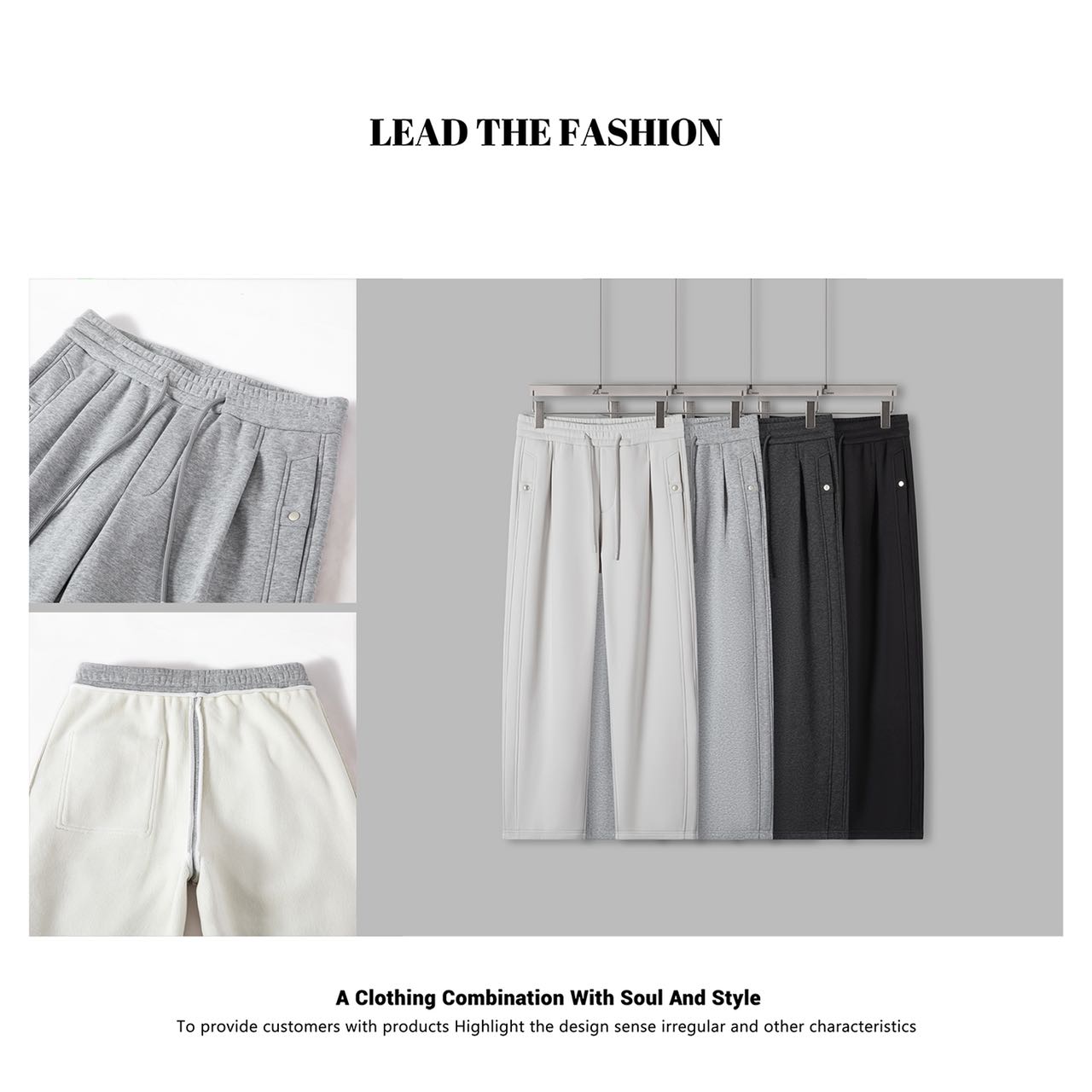 咆哮推荐！460克针织棉面料！加绒加厚 冬季男士运动休闲直筒卫裤