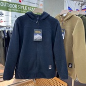 清货 620克双面摇粒绒 聚热锁暖 反季 秋冬男士 连帽夹克外套