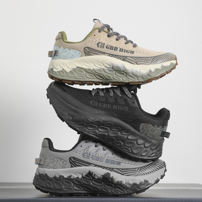 出口单！出色抓地力！防滑减震！男士户外徒步增高厚底休闲运动鞋