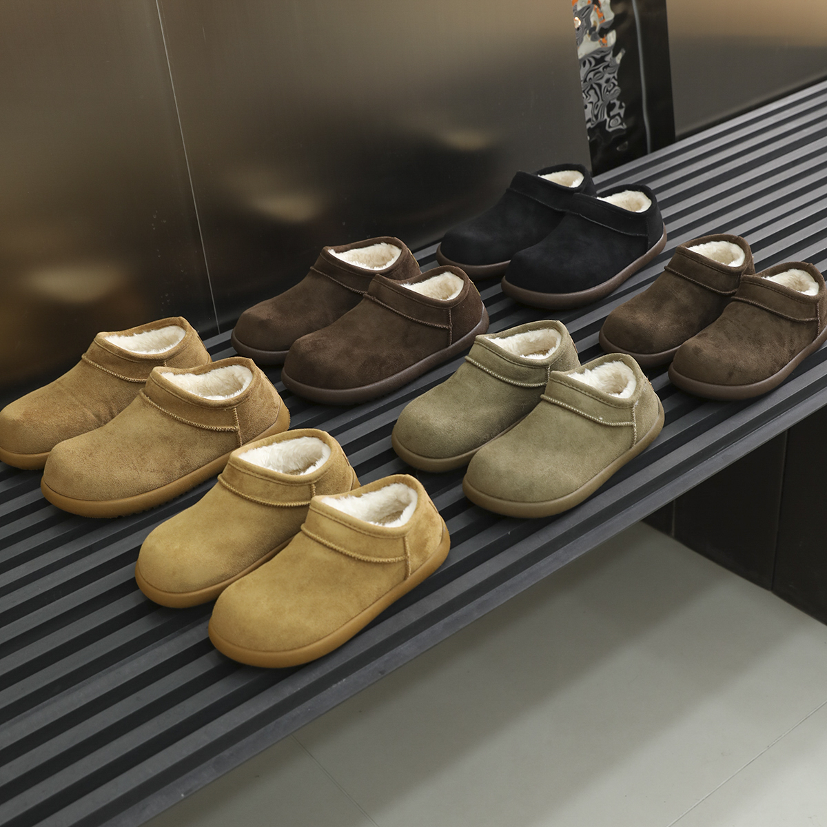 高颜值！男女都有！加厚仿皮毛一体！加绒加厚雪地靴小土豆面包鞋