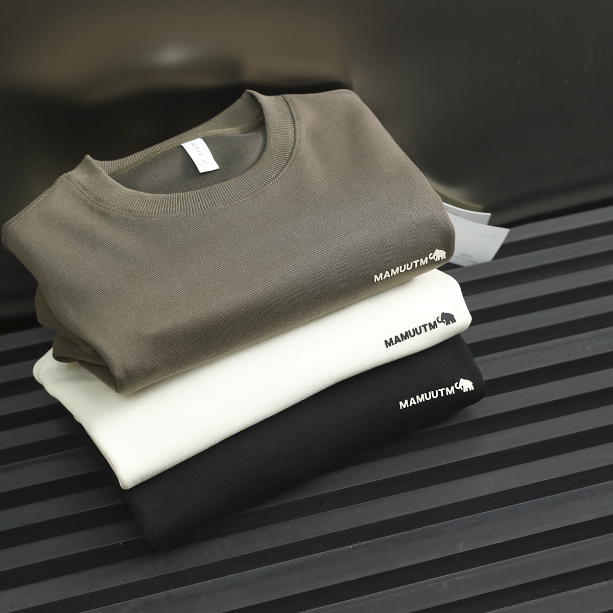 设计师款！立体硅胶字母！OZ廓形！秋季新款男士时尚宽松圆领卫衣