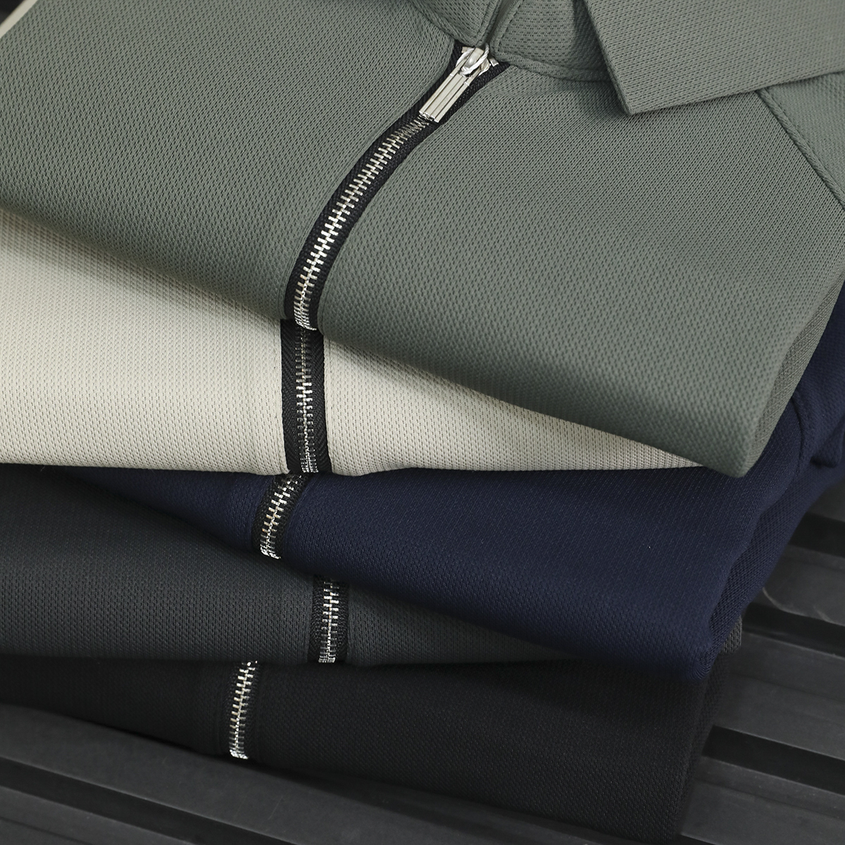 户外机能风 性价比爆表 3D立体裁剪 男士半拉链运动休闲长袖T恤