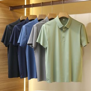 商务休闲短袖 夏季 男士 polo衫 冷感速干面料 甄选高端 无痕压胶