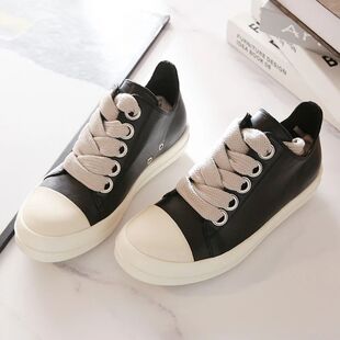 人气断货王!鼎级版!意产全粒面牛皮!RO风!男士厚底真皮板鞋