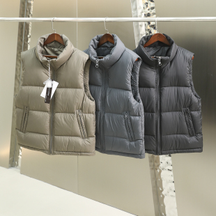 男秋冬时尚 90白鸭绒 立领羽绒马甲背心 线下1699 羽绒大厂出品