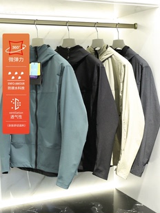 3D立裁 GM系列 LT轻量化 防风透气 男户外连帽软壳衣 秋季