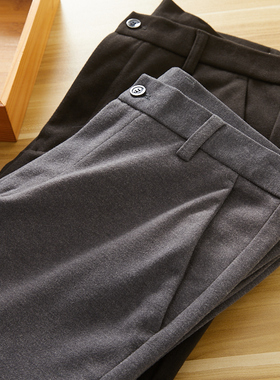 ODM公司货！羊毛混纺！加倍保暖！新款商务男士直筒休闲裤毛呢裤