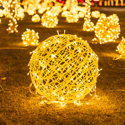 户外网红LED藤球灯防水亮化灯串