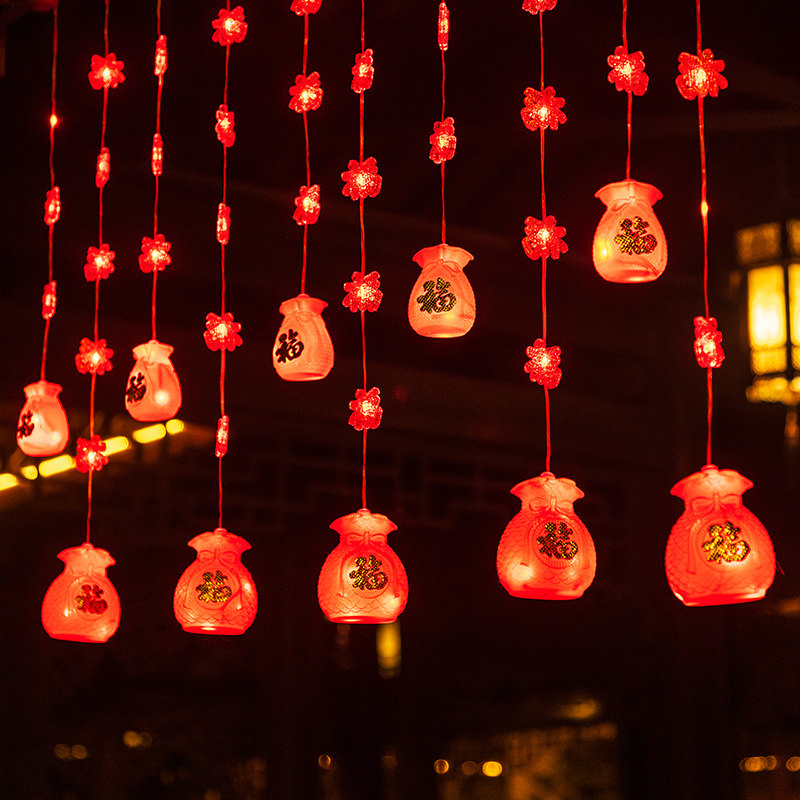 新年装饰过年家用彩灯串灯满天星春节房间布置氛围灯福字led灯笼,节庆用品/礼品,装饰灯,淘宝优惠券,粉丝福利购,淘宝优惠卷