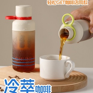 高颜值咖啡茶水分离夏天女士水杯 春林tritan泡茶冷萃水杯2025新款