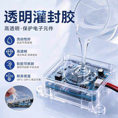 透明灌封胶软胶可拆卸有机硅胶