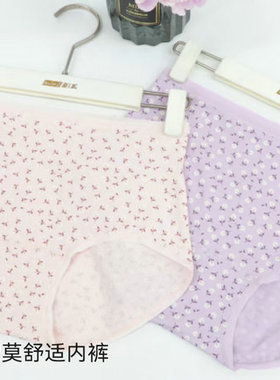 新一系XI65202新1系女士弹力抗菌2条特惠裤头中高腰莫代尔棉内裤