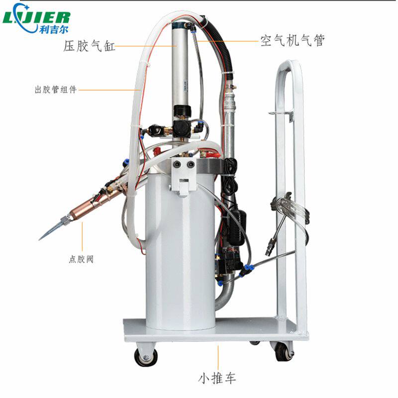 德国品质手持式2600ML硅胶点胶机胶水灌胶机半自动回吸阀打胶机点