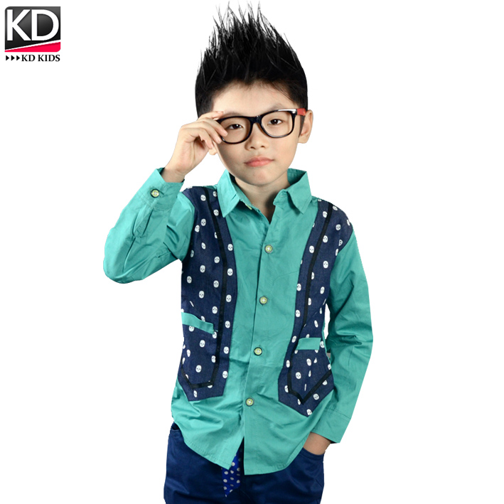 Chemise garcon à manche longue en coton - Ref 2075563 Image 3