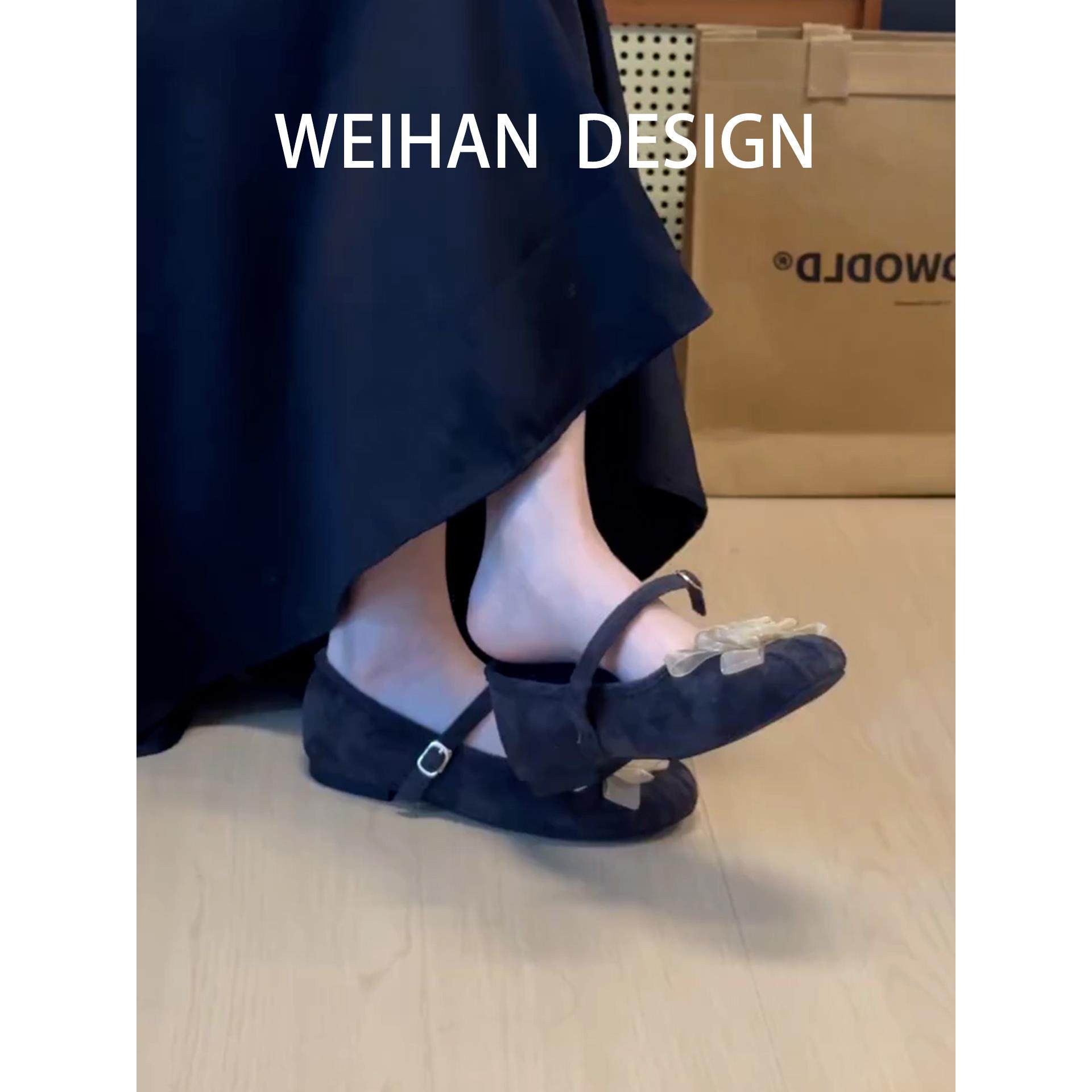 羊皮版！温柔花朵一字带玛丽珍鞋女圆头浅口平底时尚复古芭蕾单鞋,女鞋,玛丽珍鞋,淘宝优惠券,粉丝福利购,淘宝优惠卷