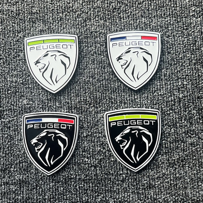 标致盾牌狮子标致个性装饰金属贴