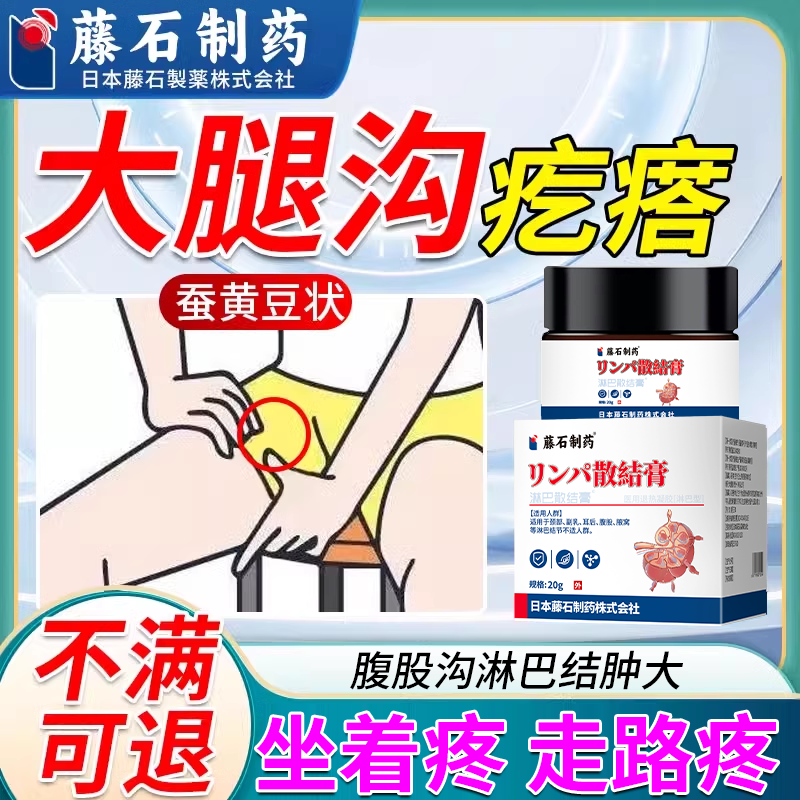 腹股沟淋巴结肿大疏通散结膏疼痛大腿根沟内侧长疙瘩药房同售PG