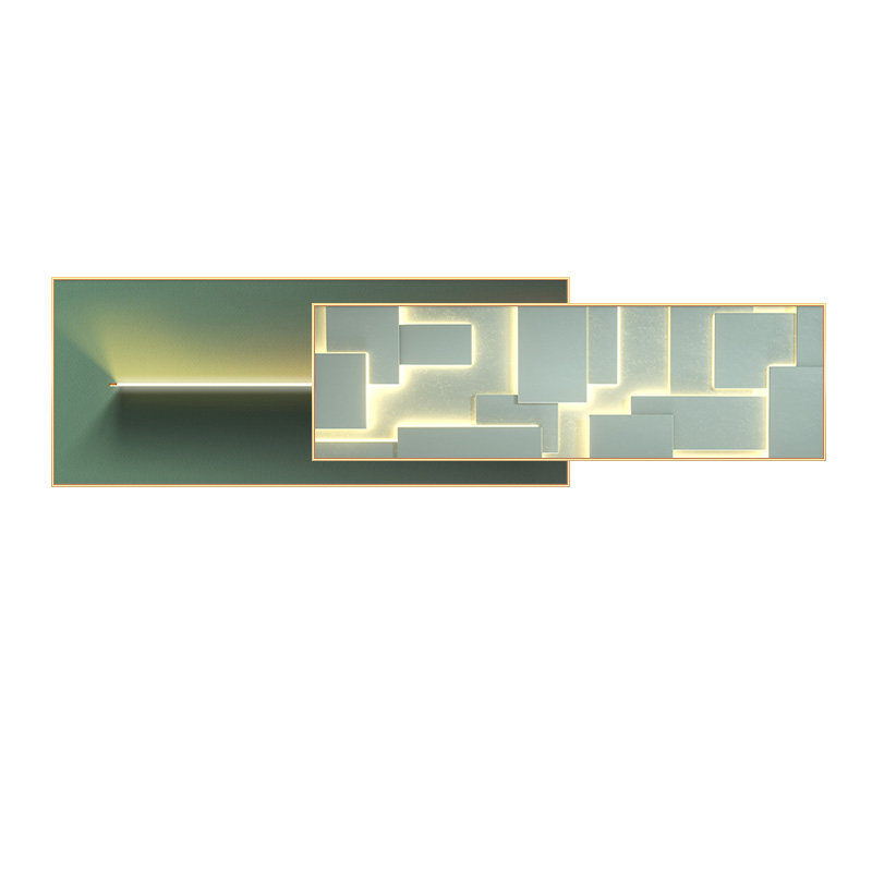 简约现代客厅装饰画大q气横版沙发后面背景墙挂画抽象叠加壁画