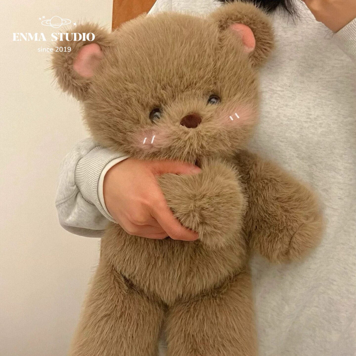 ENMA STUDIO会跑步的小熊可爱儿童玩具软萌毛绒公仔女生节日礼物