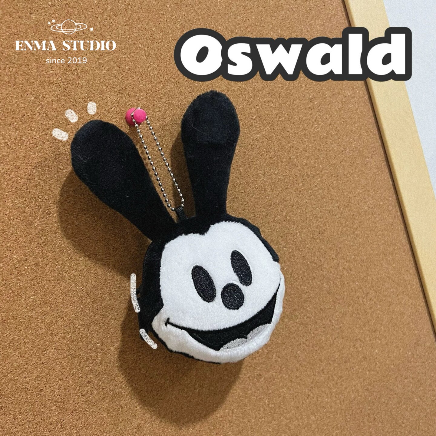 ENMA STUDIO日系oswald奥斯华幸运兔耳机包可爱毛绒