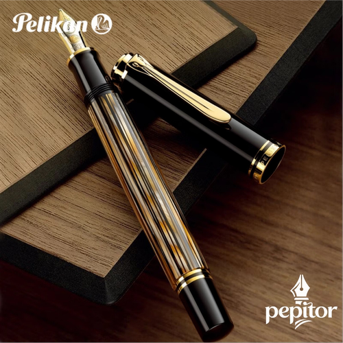 PEPITOR 德国原装正品M400玳瑁棕限量帝王系列墨水笔18K