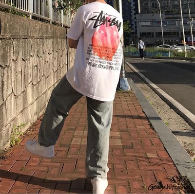 街头宽松短袖短袖Stussy
