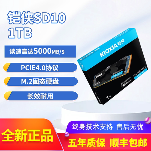 铠侠（Kioxia）SD10固态硬盘M.2接口PCIe 4.0台式机笔记本SSD 1TB