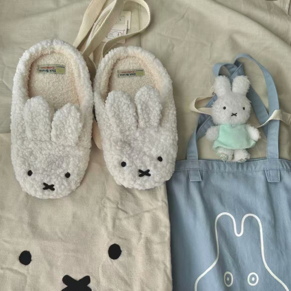 ins风米菲棉拖鞋居家拖鞋女半包棉拖鞋女款秋冬外穿春秋毛绒学生