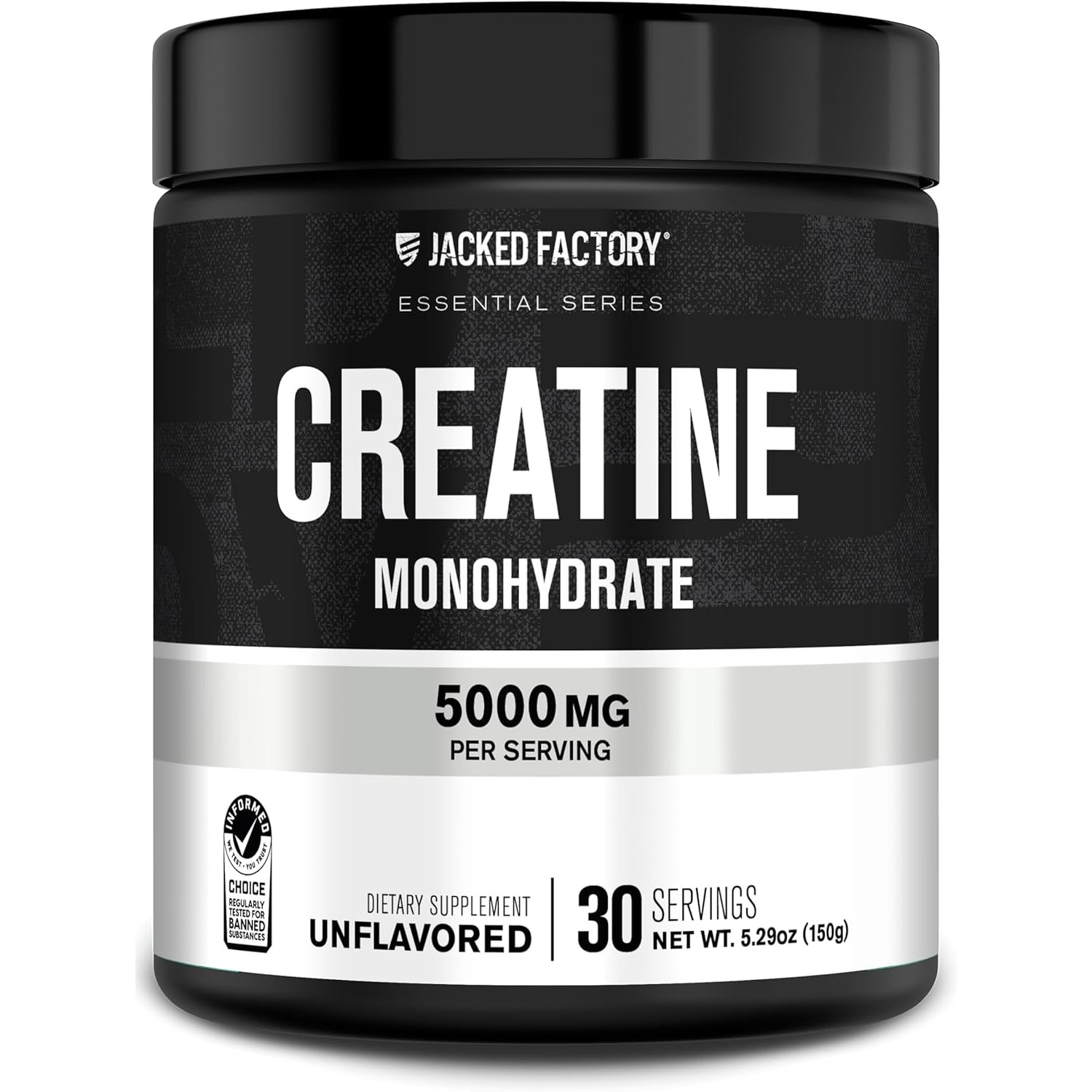 美国洛杉矶直邮Jacked Factory纯肌酸单水合物粉肌肉力量能量运动