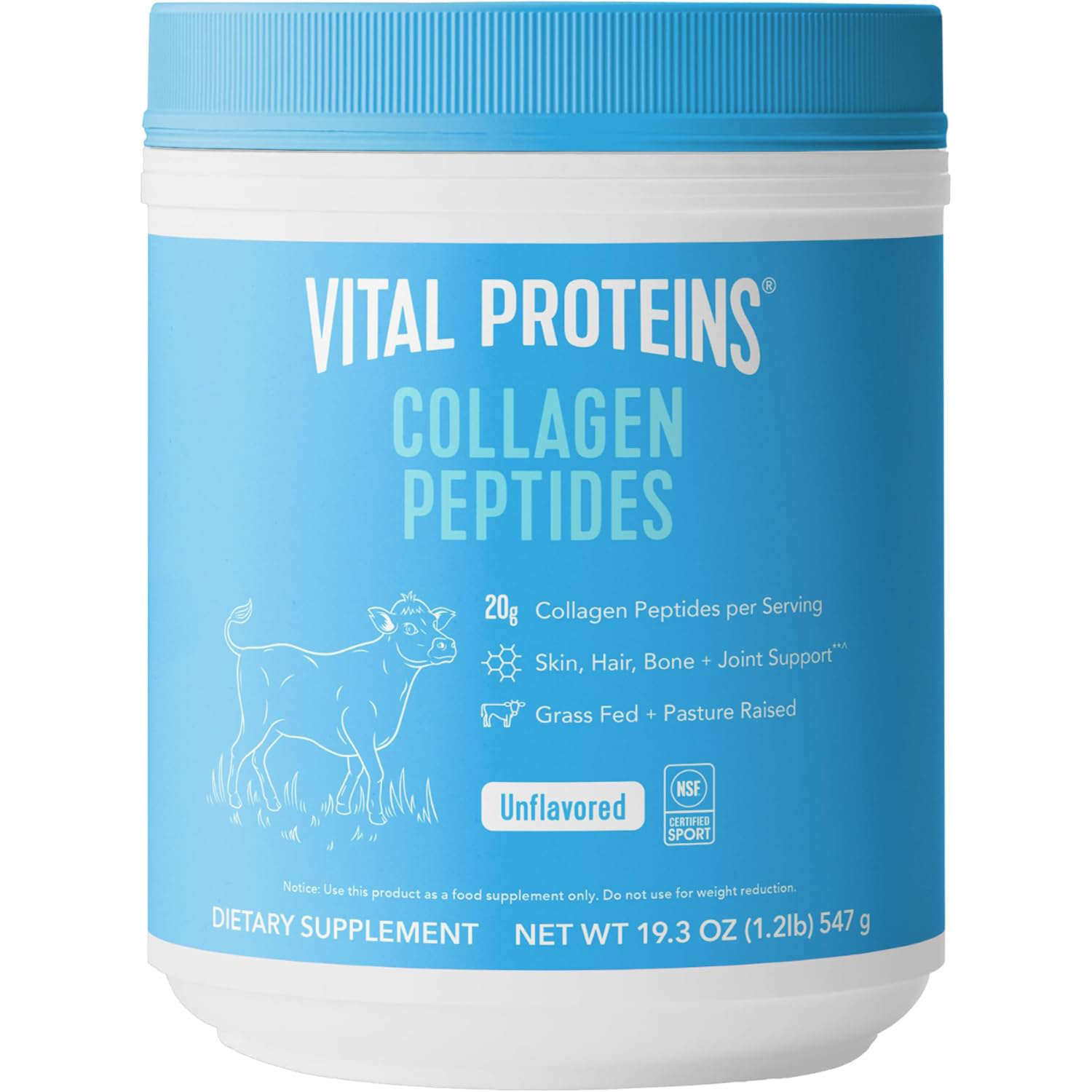 美国洛杉矶直邮Vital Proteins水解胶原蛋白肽粉头发指甲皮肤骨骼