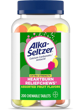 美国洛杉矶直邮Alka-Seltzer加强型胃灼热缓解咀嚼片胃酸消画不良
