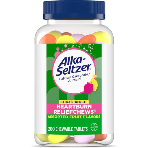 美国洛杉矶直邮Alka-Seltzer加强型胃灼热缓解咀嚼片胃酸消画不良