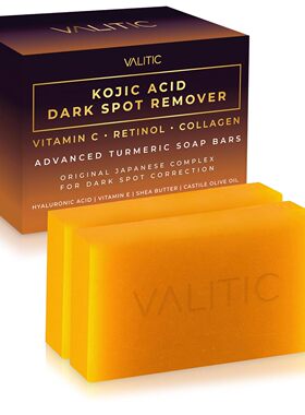 美国洛杉矶直邮VALITIC酮酸去斑香皂含维生素C视黄醇胶原蛋白姜黄
