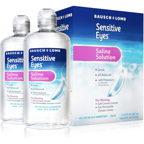美国洛杉矶直邮Bausch+Lomb敏感眼睛护理液温和的日常冲洗液710ml