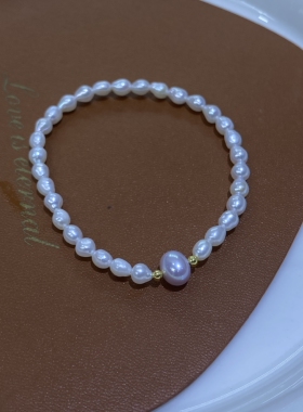 天然手链小米粒复古转运简约日韩百搭圆珠温柔手串