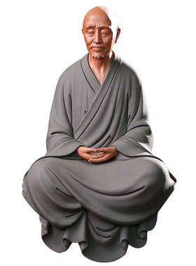 弘一法师紫砂历史人物中式风佛像