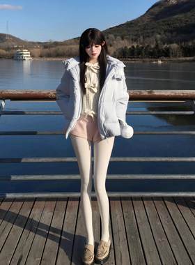 日系复古甜美粉色毛呢短裤女