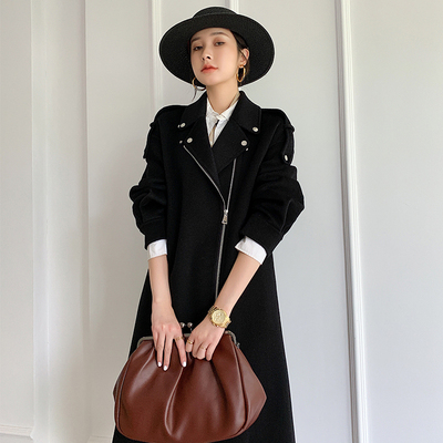 毛呢外套高端毛呢双面羊绒大衣