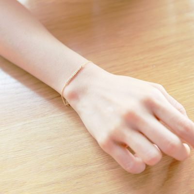 现货韩国饰品镶钻一字手链