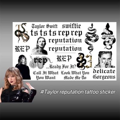 泰勒斯威夫特Taylor Swift纹身贴 霉霉演唱会粉丝应援贴防水持久