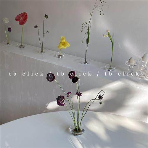 click剑山铜针针式插花器玻璃花器插花神器 花艺装置艺术陈列道具