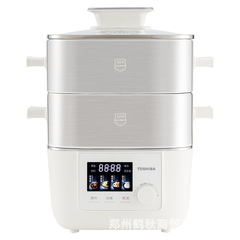 美的ES-08MHVC电蒸锅0塑0涂层SE家用2025新款蒸菜蒸煮炖多功能一